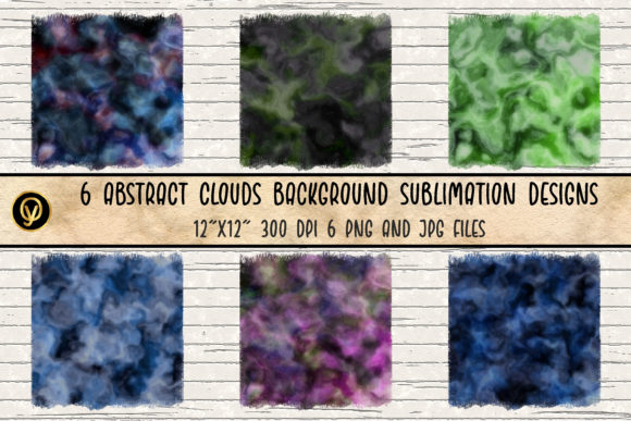 Abstract Clouds Sublimation Design: A Versatile and High-Quality Graphic Resource