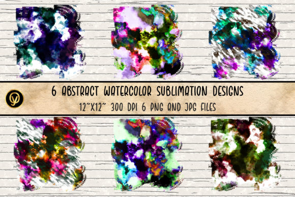 Abstract Watercolor Sublimation Designs: A Creative Resource for Diverse Applications
