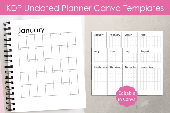 Canva Template, Planner KDP Template 1: A Strategic Guide to Smart Planning and Publishing