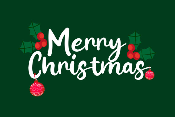 Christmas Card Font Clip Art for Elegant Holiday Designs