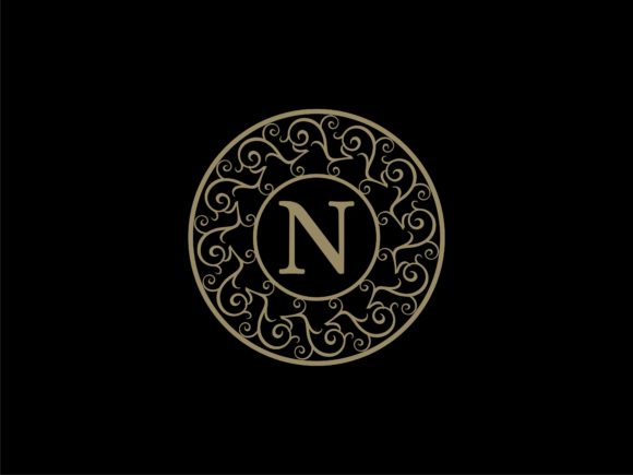 Elegant Monogram Floral with Initial N: A Timeless Design for Branding and Personal Expression