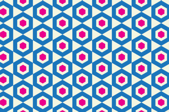 Geometric Hexagon Seamless Pattern