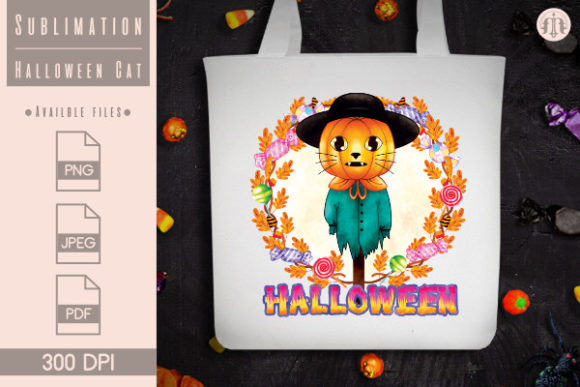 Halloween Cats Sublimation Vol 3 Design Assets