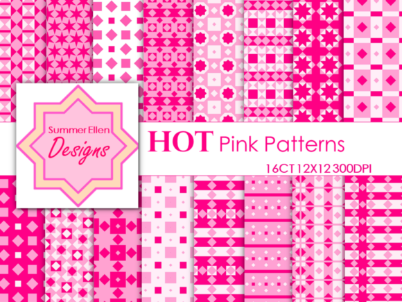 Hot Pink Digital Paper Seamless: A Versatile Design Asset for Creative Projects