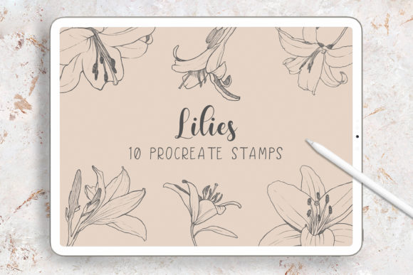Lilies Procreate Stamp Brushes: Strategic Visual Assets for Digital Creatives