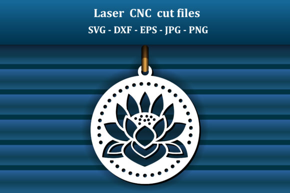 Lotus Coaster or Pendant, Cnc Cut Files: A Guide to Oriental Floral Craftsmanship