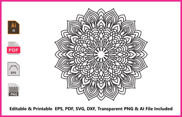 Mandala Coloring Pages and Books Vector for Modern Design