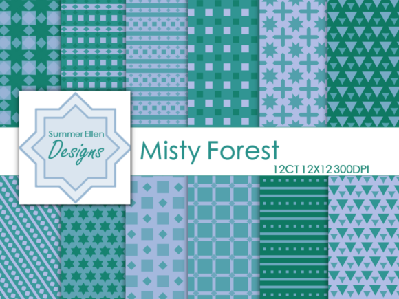 Misty Forest Seamless Digital Paper: A Versatile Tool for Creative Projects