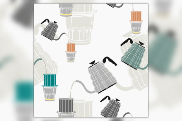 Pouring Hot Water Vietnam Coffee Pattern: A Strategic Design Asset for Cultural and Commercial Use