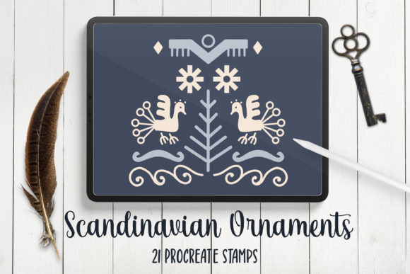 Scandinavian Abstract Procreate Stamps: A Practical Guide to Integrating Nordic Folk Art into Your Digital Workflow