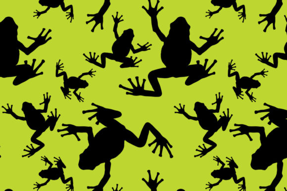 Seamless Frog Pattern Silhouette Design: The Ultimate Versatile Asset for Creators