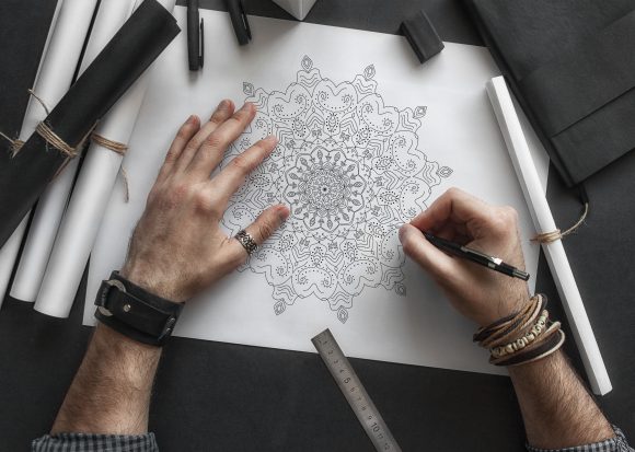 The Mandala Coloring Page Template: Bridging Digital Precision and Analog Therapy in the Creative Economy