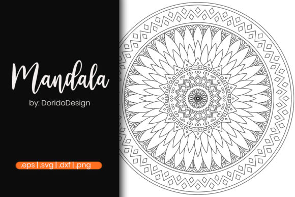 Tribal Mandala for Adult Coloring Page