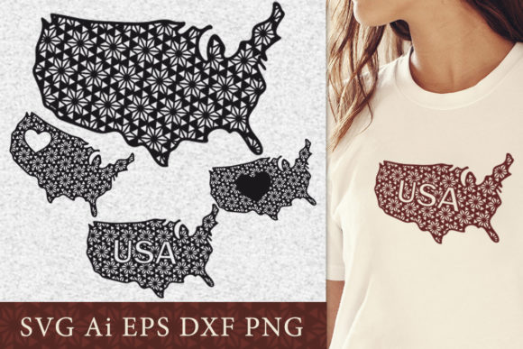 USA Outline with Pattern SVG: The Ultimate Resource for Custom Crafting and Design
