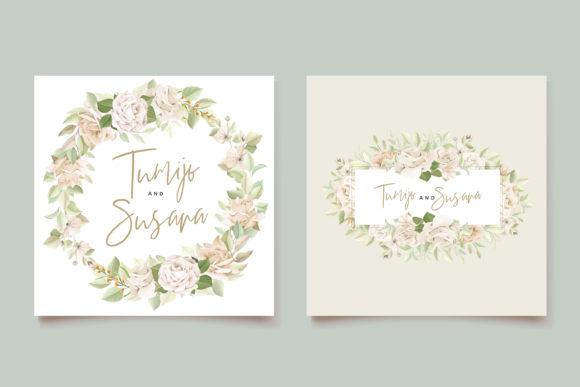 Watercolor Floral Wedding Card Set: A Botanical Masterpiece